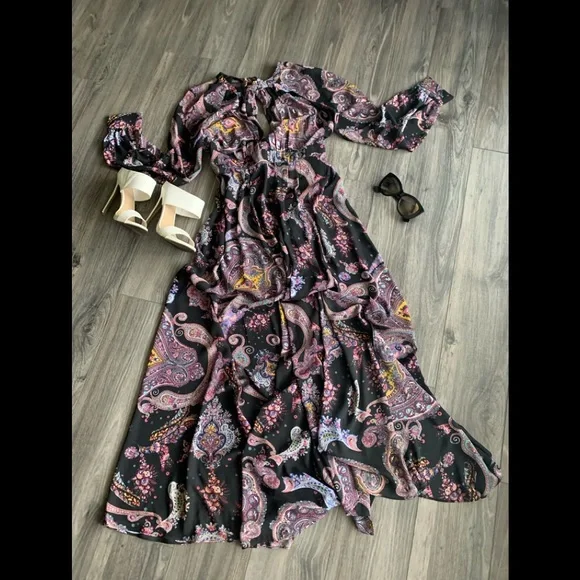 Express Maxi Dress Size 6 Paisley - Picture 1 of 15